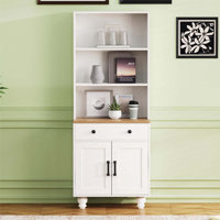 Modern Kitchen Pantry Cabinet with Adjustable Shelves by Alcott Hill