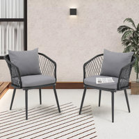 Outdoor Dining Chairs With Cushions by Corrigan Studio