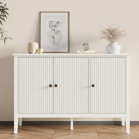 Amberrae Modern 3-Door Cabinet With Adjustable Shelves by Lark Manor