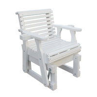 Consetta Patio Glider With High Back And Deep Contoured Seater, Cupholder by August Grove