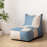 Bean Bag Chairs For Adults Large Beanbag Chair With Stripe Plush Cover Big Bean Bag Chair For Living Room Bedroom Dorm Office by Trule