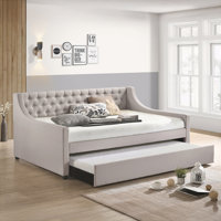 Upholstered Daybed with Twin Trundle