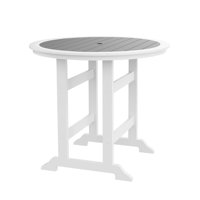 Rosenblum HDPE Outdoor Round Bar Table by Lark Manor