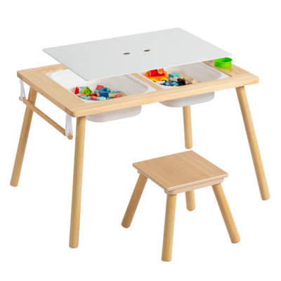 Kids Desk And Chair Set With Dual Storage Boxes by Zoomie Kids