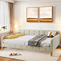 Lish Upholstered Daybed with 4 Support Legs by House of Hampton