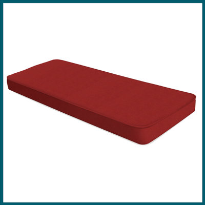 3" H Custom Bay Window Bench/Window Seat Cushion, 75D High-Resilience Foam, Indoor/Outdoor Use by Hokku Designs