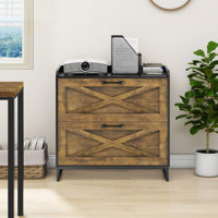 Lateral File Cabinet With Charging Station by August Grove