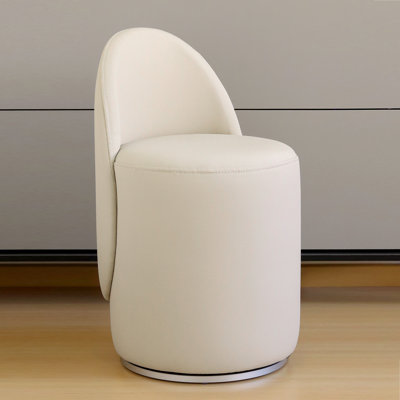 1Pc, Bedroom Dressing Stool, Rotating Stool, Light Luxury Dressing Stool, Home Dressing Chair, Modern Backrest Dressing Table Stool by Brayden Studio