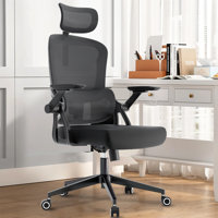 Heavy Duty Ergonomic Desk Office Chair, High Back Home Computer Chair With Headrest  And Adjustable Swivel 3D Armrests For Comfort  Adjustable Lumbar by Inbox Zero