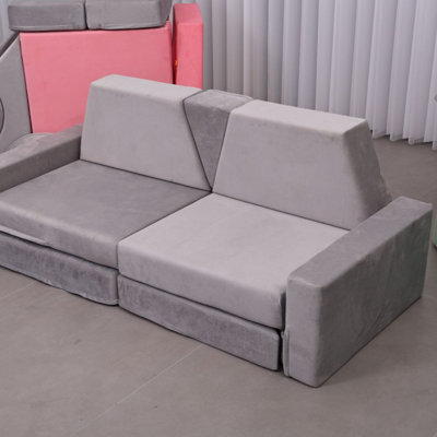 Couch Kids For Toddler & Children, Kids Couch Fort Building Kit For Playroom Furniture by Isabelle & Max