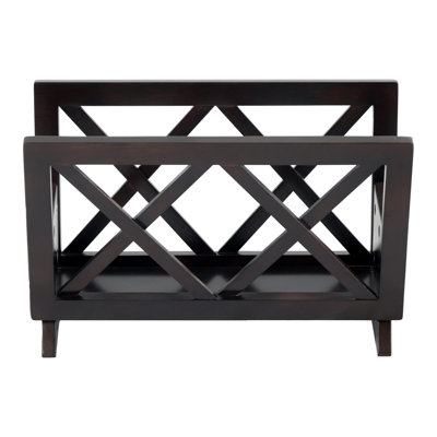 Solid Wood Magazine Rack by Fleur De Lis Living