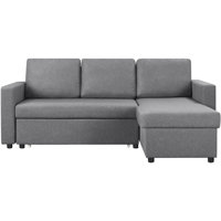 Reversible Sectional Sofa with Pull Out Bed and Storage For Limited Spaces by Latitude Run