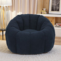 Bean Bag Chairs For Adults, Comfy Beanbag Giant Bean Bag Chair With Spacious Design Bean Bag Couch With Armrest, Large Bean Bag Chair With Memory Foam by Trule