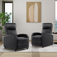 Recliner Sofa, Massage Couch, Glider Chair with Footrest and High Back by Ebern Designs