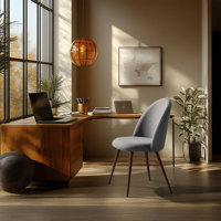 Timm Elegant Upholstered Office Chair with High Backrest Task Chair for Office and Conference Rooms by George Oliver