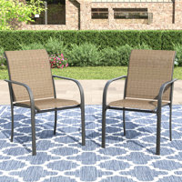 Outdoor Stackable Dining Chairs by Winston Porter