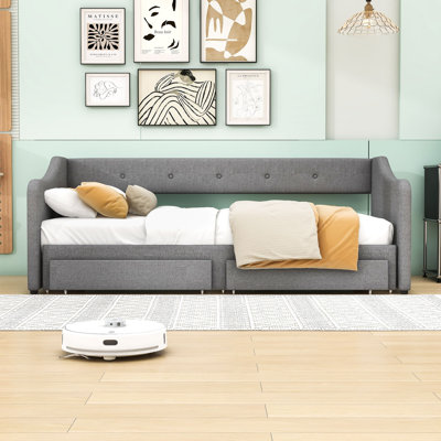 Twin Xl To King Size Jahmiere Daybed With Two Drawers by Red Barrel Studio