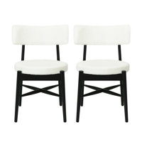Fabric Upholstered Dinning Chairs by George Oliver