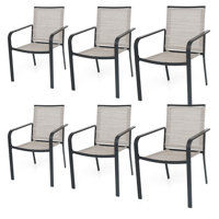 Outdoor Stacking Dining Chair (Set Of 6) by Latitude Run