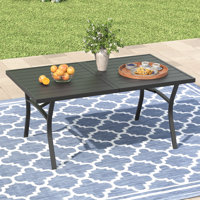 Rectangular Outdoor Dining Table by Lark Manor