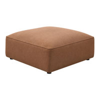Square Upholstered Ottoman by Latitude Run