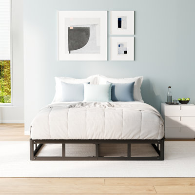 5 Inch Metal Box Spring, Bed Frame Low Profile, Basic Mattress Foundation, Easy Assembly by Ebern Designs