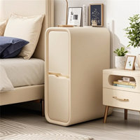 Narrow Simple Bedside Frame Elegant Bedside Cabinet Waterproof Solid Wood Bedside Cabinet With Drawer Side Table Suitable For Bedroom Living Room