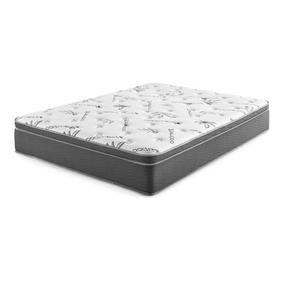 13" Rayon From Bamboo Euro Top Memory Foam Hybrid Mattress by Alwyn Home