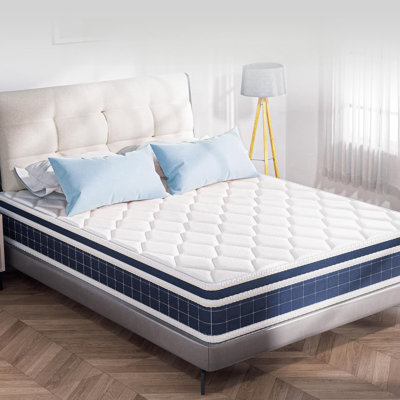 Queen Mattress 10 Inch - Innerspring Hybrid And Cooling Gel Memory Foam Mattress, Pressure Relief, And Motion Isolation, Certipur-Us And Oeko Tex Cert