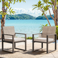Patio Dining Chairs With Armrests by Latitude Run
