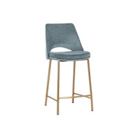 RADELLA COUNTER STOOL - BERGEN TAUPE by Everly Quinn
