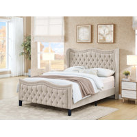 Elegance Tufted Wingback Bedframe by House of Hampton