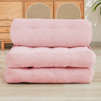 Ebern Designs Folding Sofa Bed, Convertible Sleeper Chair With Pillow & Back Support, Portable Fold Out Chair Bed, Comfy Floor Sofa Lounge, Lazy Sofa by Ebern Designs