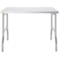 48 x 30 Inch Folding Commercial Prep Table Commercial Worktable Workstation by 17 Stories
