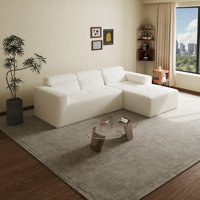 L-Shaped Sectional Sofa With Right Hand Facing Chaise And Lumbar Pillow For Enhanced Comfort