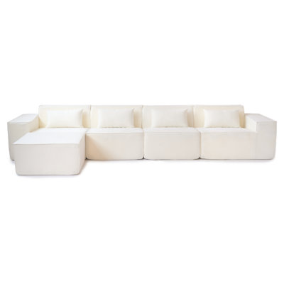 5 - Piece Sectional Sofa Modular Sectional With Ottoman by Ivy Bronx