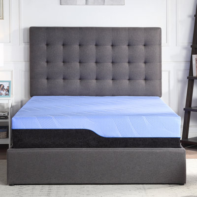 13" Hybrid Cooling Copper GelCare Plush Memory Foam and Coil Mattress by Latitude Run