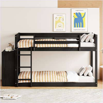Bunk Bed With 4 Drawers And 3 Shelves by Harriet Bee