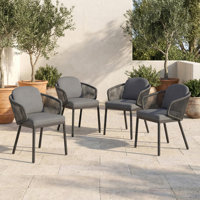 Outdoor Patio Dining Chair Set by Corrigan Studio