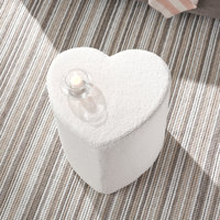 Markowitz Colasanto Heart-Shaped Ottoman by Ebern Designs