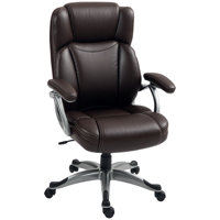 Executive Office Chair with Tilt Function, PU Leather High Back Swivel Desk Chair by Hokku Designs