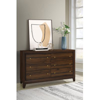 Aakif 6-drawer Dresser Cabinet Walnut by Lark Manor