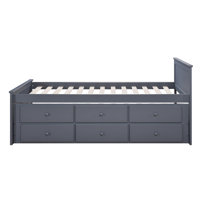 Twin Platform Bed W/ Trundle And Drawers (Fully Slated) by Red Barrel Studio