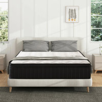 Mattress, Memory Foam Hybrid Mattress In A Box For Refresh Sleep & Pressure Relief, Certipur-US Certified Medium Firm Mattresses by Alwyn Home