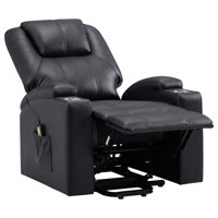 Neruda Upholstered Power Lift Massage Recliner by Latitude Run