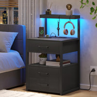 3 Drawers Nightstand by Wrought Studio