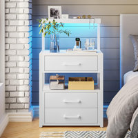 3 Drawers Nightstand by Wrought Studio