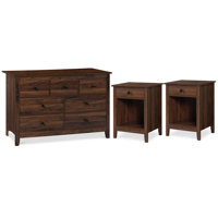 Dundonald 3 Pieces Dresser And Nightstand Set by Winston Porter