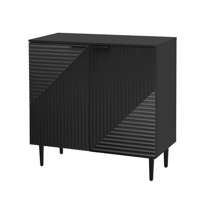 Minimalist Side Cabinet, Functional Cabinet With Geometric Design by George Oliver