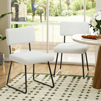 Nikitia Tufted Velvet Upholstered Metal Side Chair by Mercer41